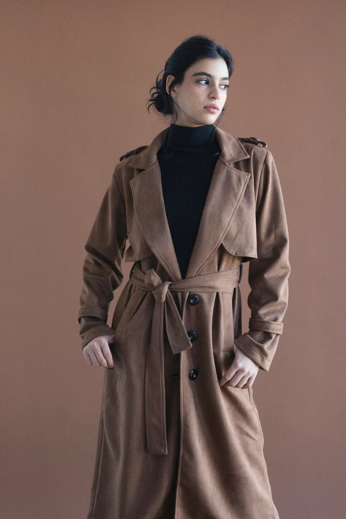 Ash Suede Coat