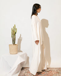 Cold-Shoulder Linen Set