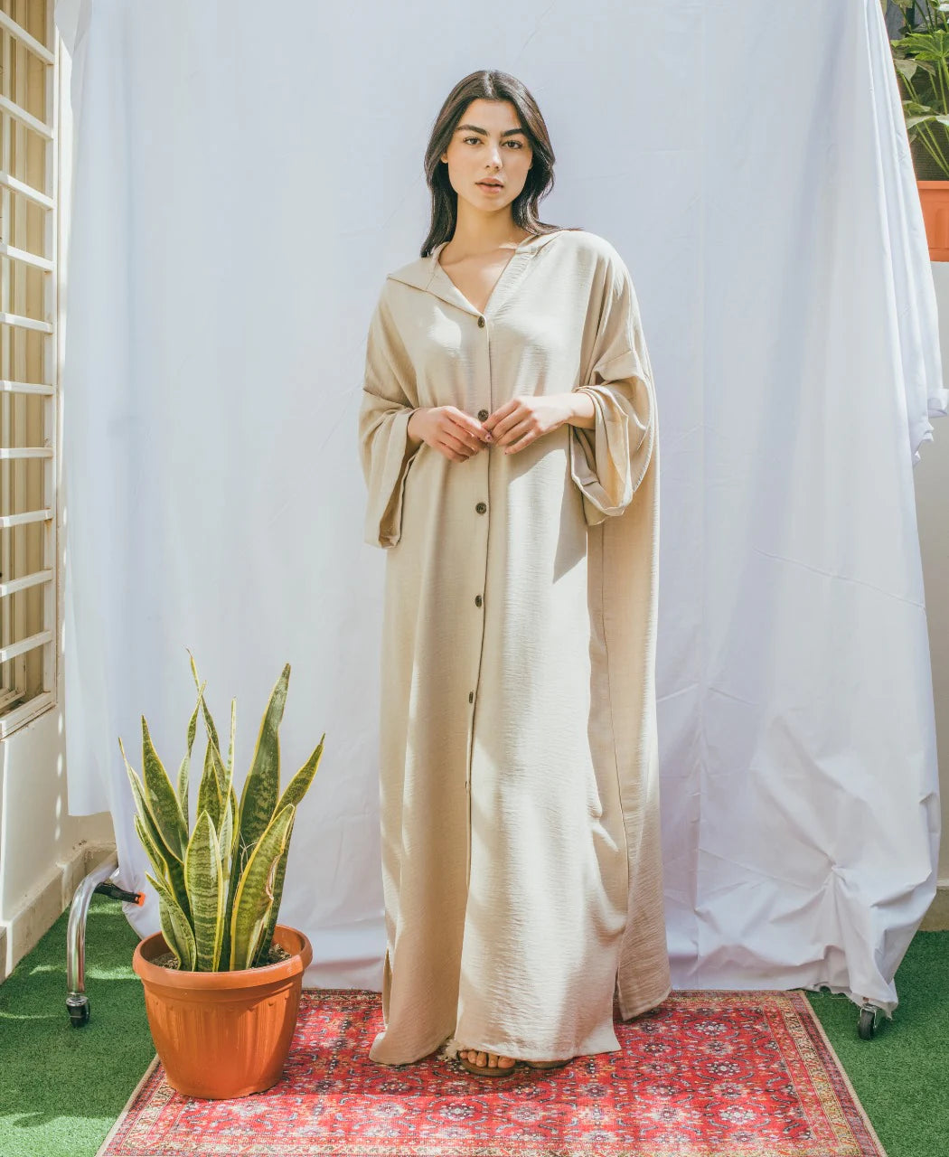 Moroccan Long Linen Shirt