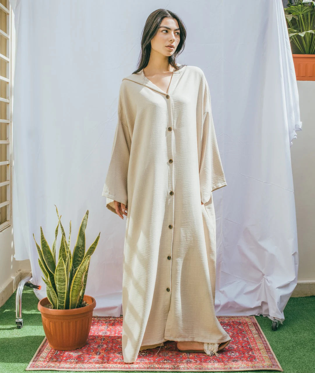 Moroccan Long Linen Shirt