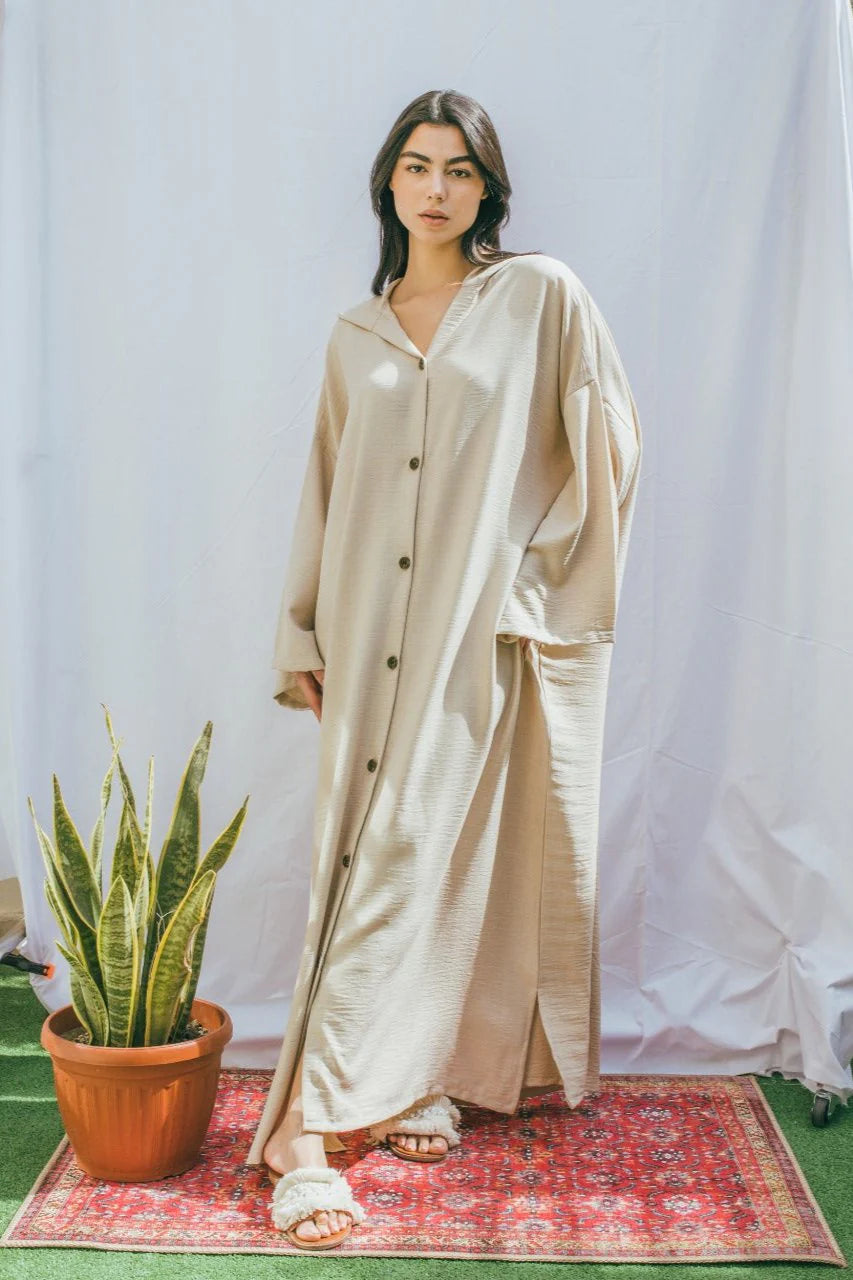 Moroccan Long Linen Shirt