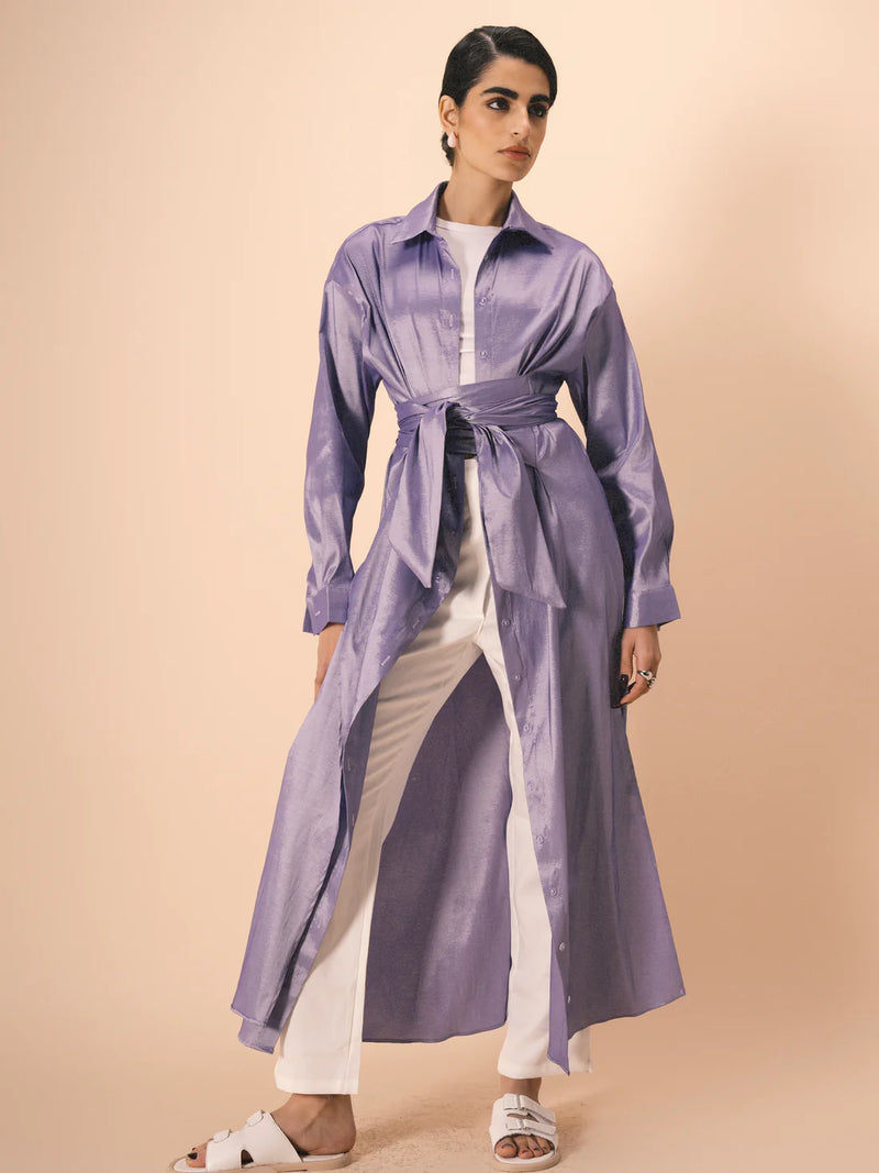 Seraya Wrap Shirt Dress