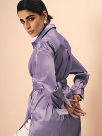 Seraya Wrap Shirt Dress