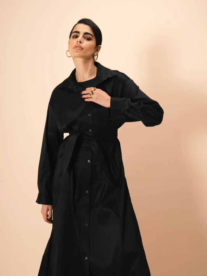 Seraya Wrap Shirt Dress