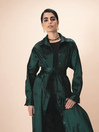 Seraya Wrap Shirt Dress